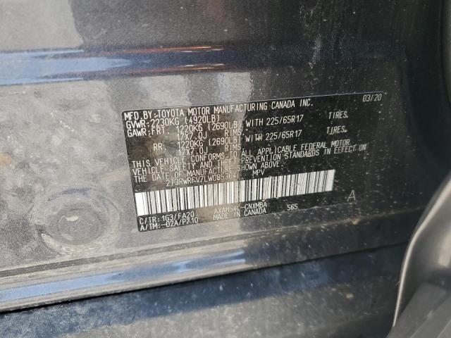 2020 Toyota Rav4 Xle VIN: 2T3RWRFV7LW085304 Lot: 45559824