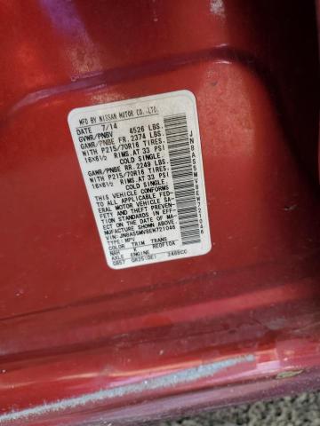 2014 Nissan Rogue Select S VIN: JN8AS5MV8EW721046 Lot: 48699174