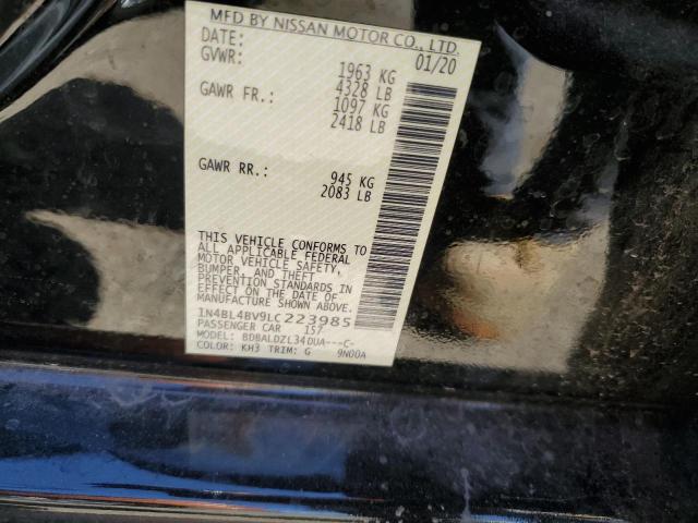 2020 NISSAN ALTIMA S - 1N4BL4BV9LC223985