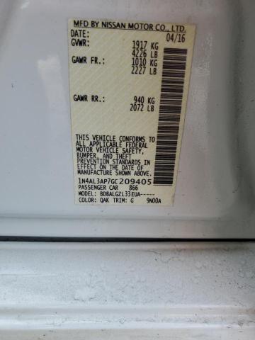 2016 NISSAN ALTIMA 2.5 - 1N4AL3AP7GC209405