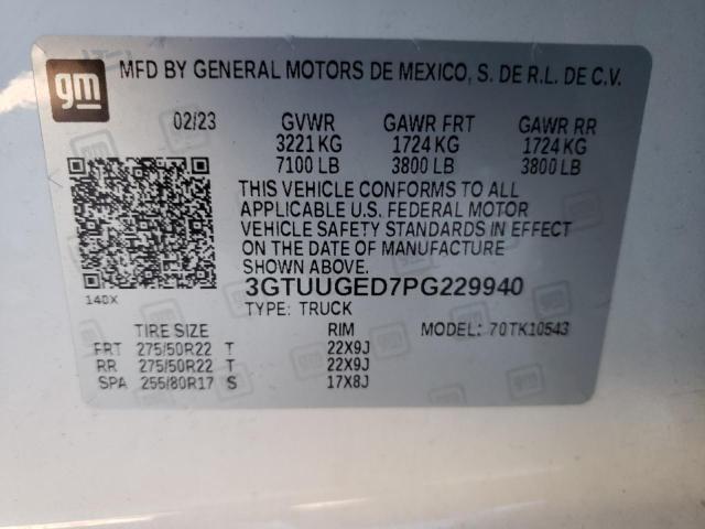 2023 GMC DENALI 3GTUUGED7PG229940