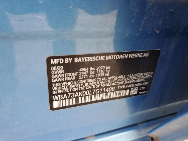 2020 BMW 228XI - WBA73AK00L7G11408