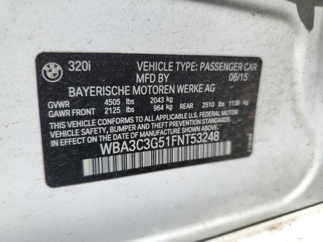 2015 BMW 320 I XDRI - WBA3C3G51FNT53248
