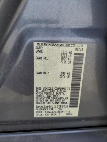 2015 NISSAN ALTIMA 2.5 - 1N4AL3AP9FC153918