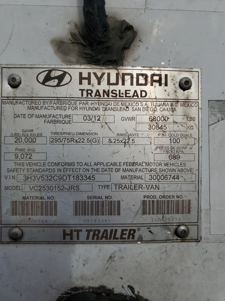 Lot #3261995500 2013 HYUNDAI TRANSLEAD