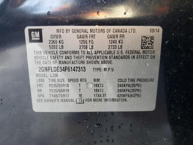 2015 CHEVROLET EQUINOX LT - 2GNFLDE34F6147313