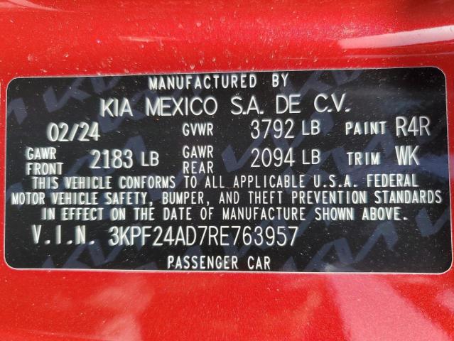 2024 KIA FORTE LX - 3KPF24AD7RE763957