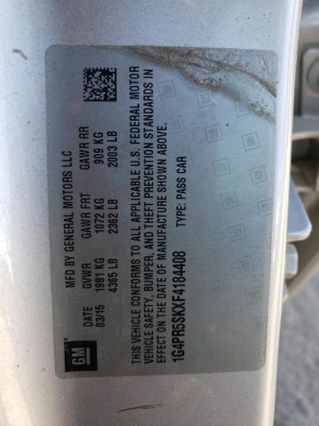 2015 BUICK VERANO CON 1G4PR5SKXF4184408