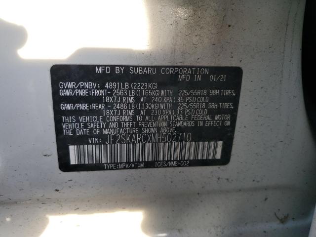 2021 SUBARU FORESTER S - JF2SKARCXMH502710