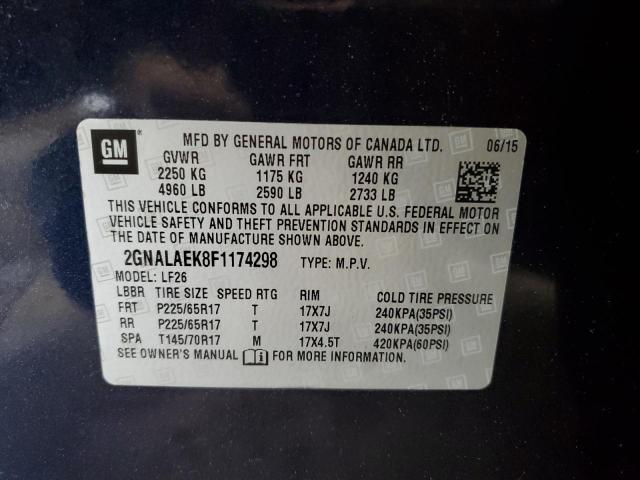 2015 CHEVROLET EQUINOX LS - 2GNALAEK8F1174298