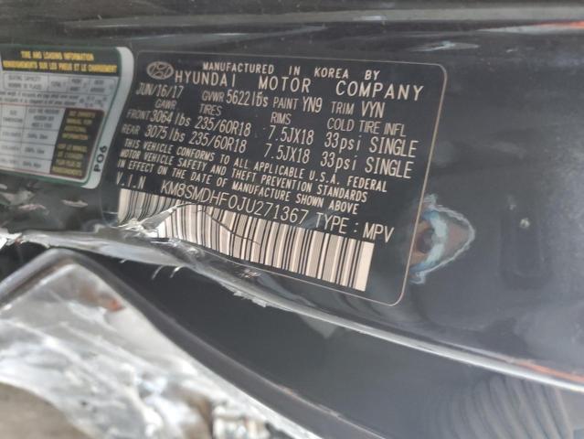 2018 HYUNDAI SANTA FE S - KM8SMDHF0JU271367