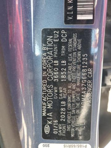 2016 KIA RIO LX - KNADM4A37G6681235