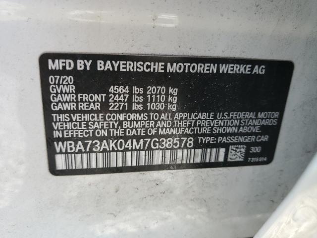 2021 BMW 228XI - WBA73AK04M7G38578