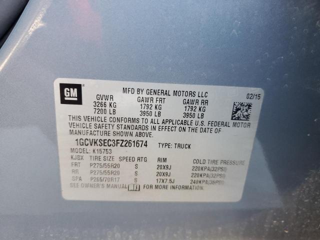2015 CHEVROLET SILVERADO - 1GCVKSEC3FZ261674