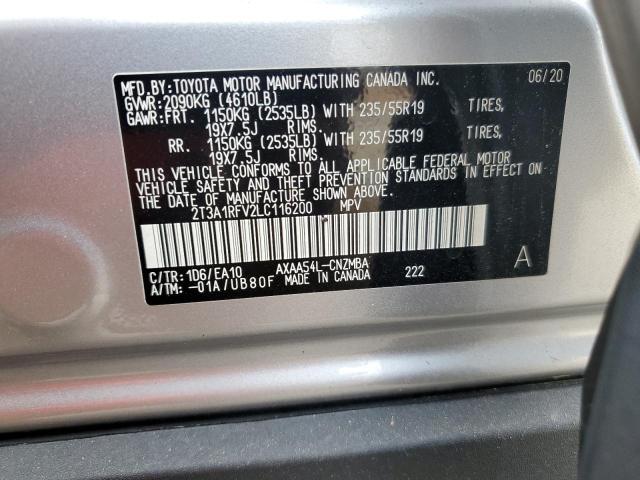 2020 TOYOTA RAV4 XLE P - 2T3A1RFV2LC116200