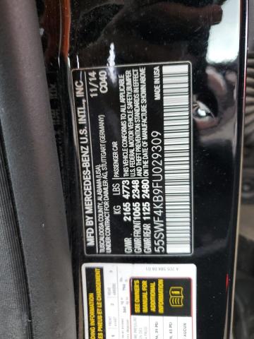 2015 MERCEDES-BENZ C 300 4MAT - 55SWF4KB9FU029309
