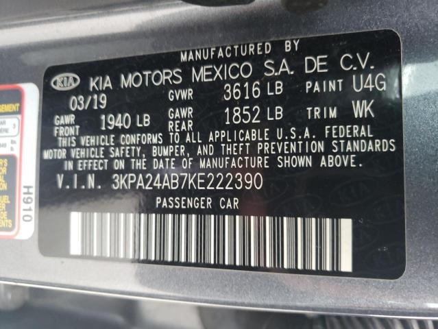 2019 KIA RIO S - 3KPA24AB7KE222390