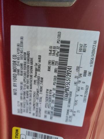 2020 FORD MUSTANG GT - 1FA6P8CF5L5129241
