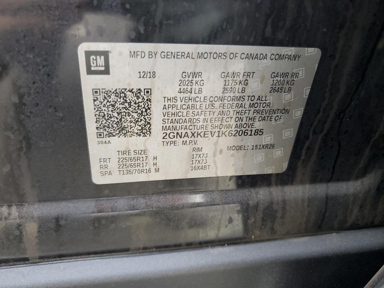 CHEVROLET EQUINOX LT