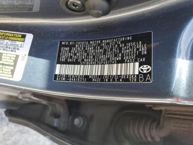 2016 TOYOTA COROLLA L - 5YFBURHE2GP467745