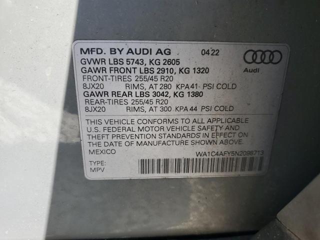 2022 AUDI SQ5 PRESTI - WA1C4AFY5N2098713