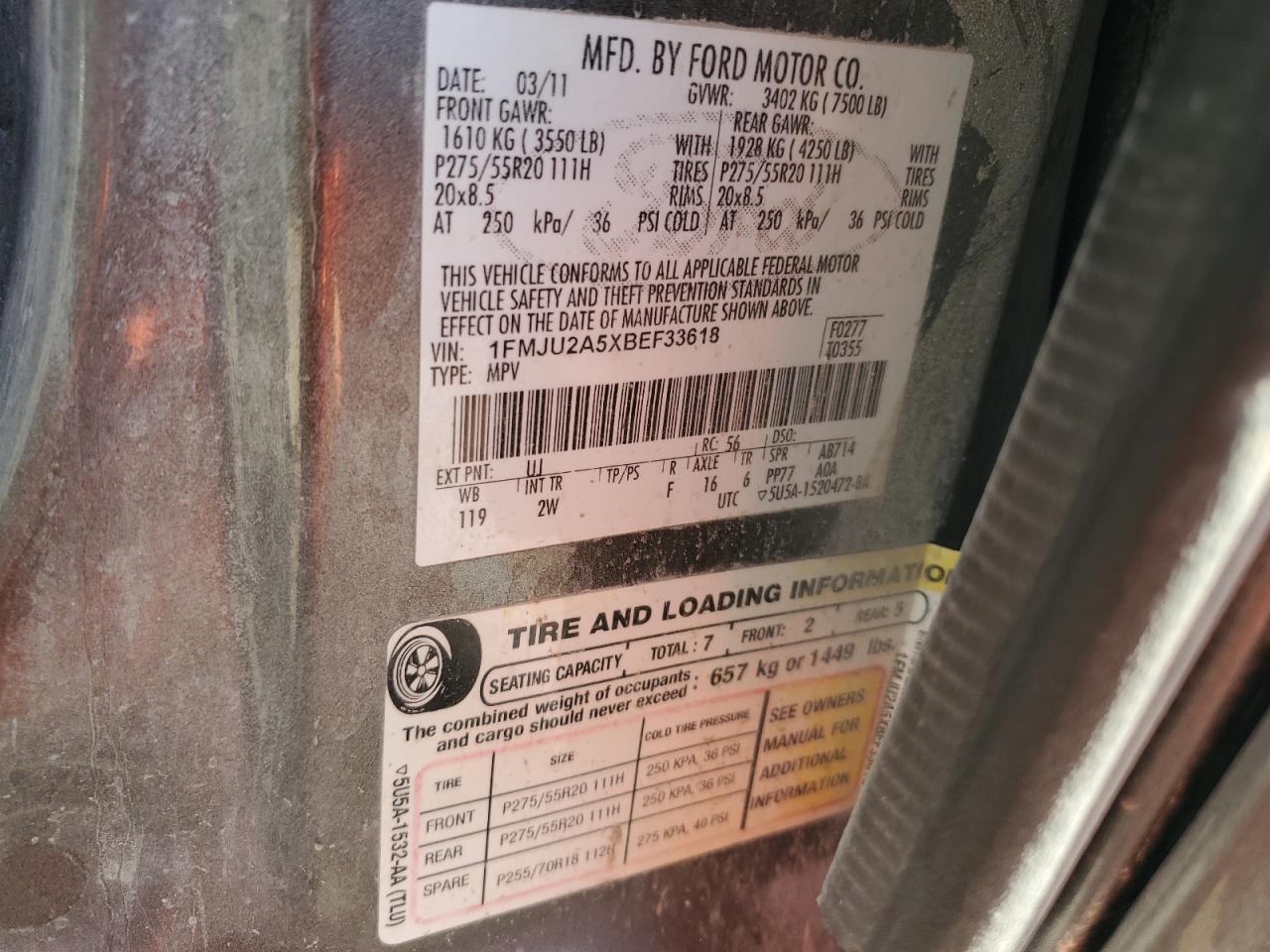 FORD EXPEDITION LIMITED