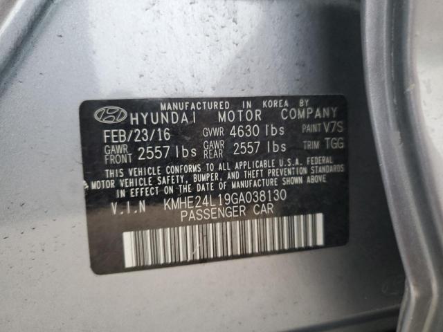 2016 HYUNDAI SONATA HYB - KMHE24L19GA038130
