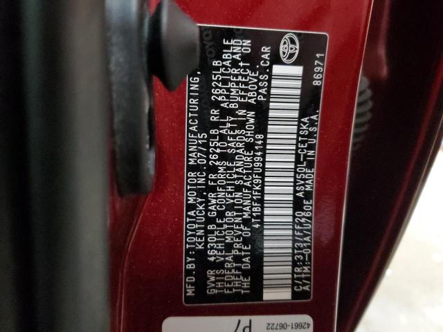 2015 TOYOTA CAMRY LE - 4T1BF1FK9FU994148