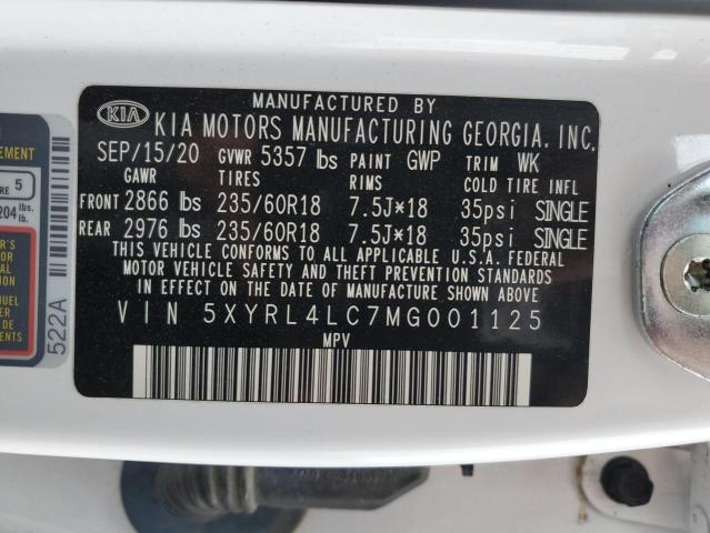 2021 KIA SORENTO S - 5XYRL4LC7MG001125