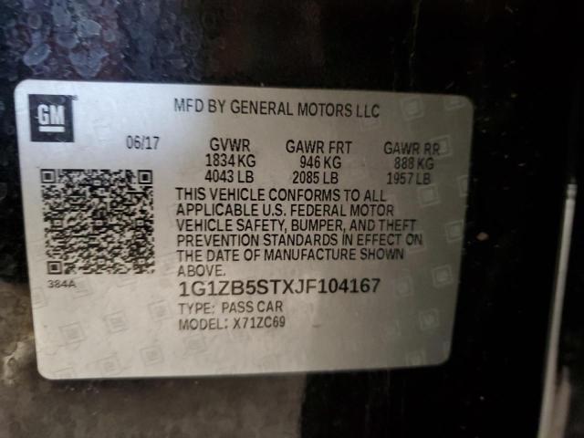 2018 CHEVROLET MALIBU LS - 1G1ZB5STXJF104167