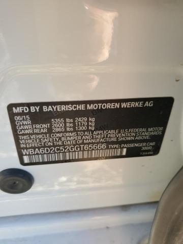 2016 BMW 640 XI GRA WBA6D2C52GGT65666