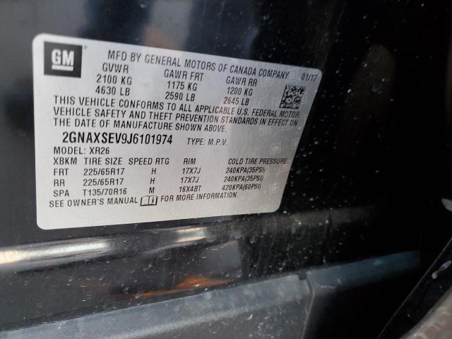 2018 CHEVROLET EQUINOX LT - 2GNAXSEV9J6101974