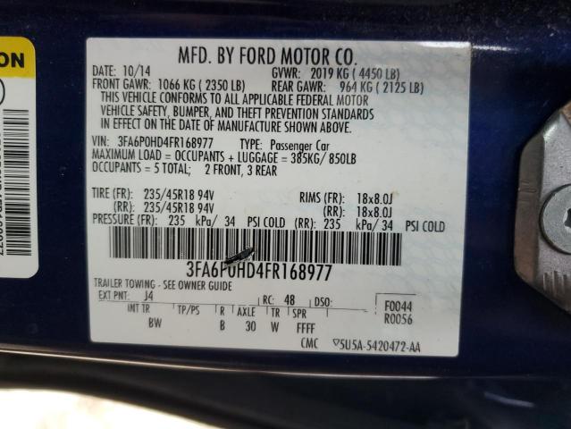 2015 FORD FUSION SE - 3FA6P0HD4FR168977
