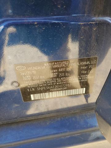 2019 HYUNDAI SONATA LIM - 5NPE34AF2KH772982