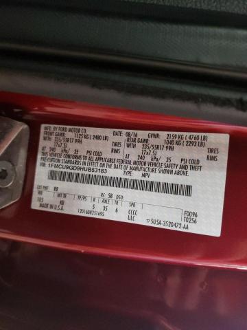 2017 FORD ESCAPE SE - 1FMCU9GD9HUB53183