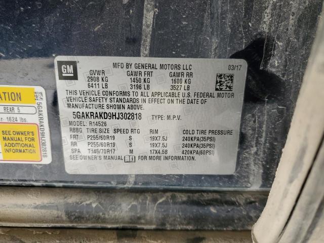 2017 BUICK ENCLAVE - 5GAKRAKD9HJ302818