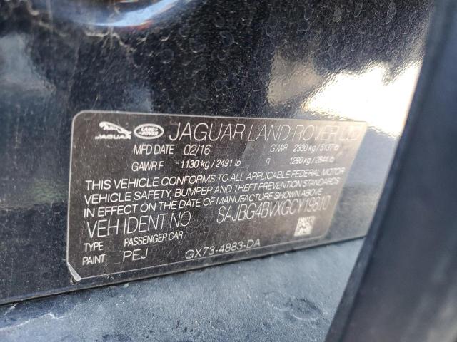2016 JAGUAR XF S SAJBG4BVXGCY19810