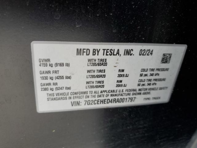 2024 TESLA CYBERTRUCK 7G2CEHED4RA001797