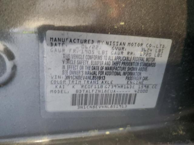 2022 NISSAN VERSA SV - 3N1CN8EV4NL851913