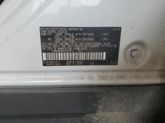 2023 SUBARU SOLTERRA P JTMABABA5PA033512