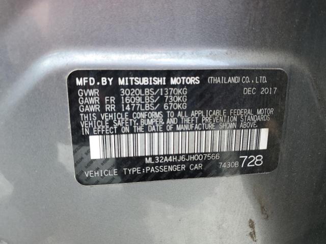 2018 MITSUBISHI MIRAGE SE - ML32A4HJ6JH007566