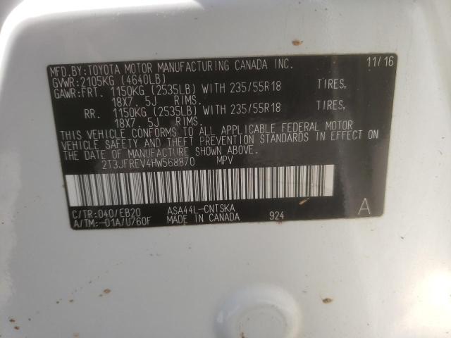 2017 TOYOTA RAV4 SE - 2T3JFREV4HW568870
