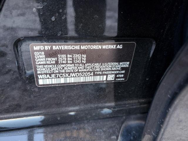 2018 BMW 540 XI WBAJE7C5XJWD52054
