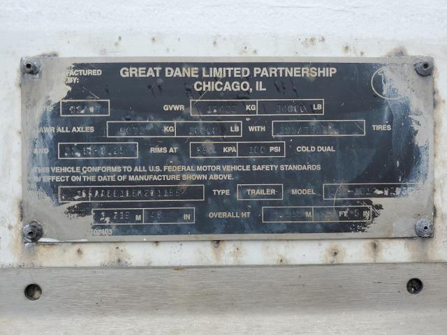 2008 GREAT DANE TRAILER #3114743288