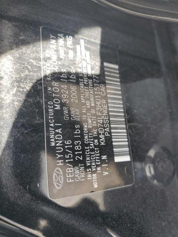 2017 HYUNDAI ELANTRA SE - KMHD74LF3HU115177