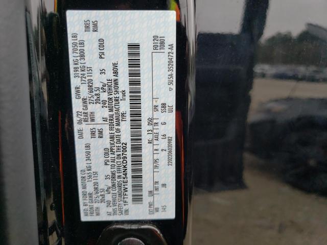 2022 FORD F150 SUPER - 1FTFW1E54NKD97002