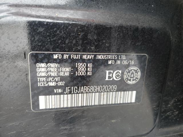 2016 SUBARU IMPREZA PR - JF1GJAB68GH020209