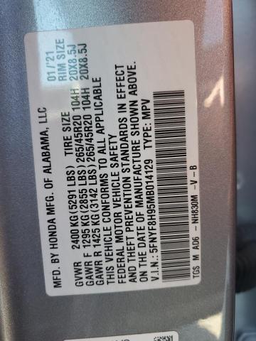 2021 HONDA PASSPORT T - 5FNYF8H95MB014129