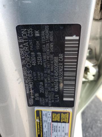 2017 KIA OPTIMA HYB - KNAGT4LE4H5008988