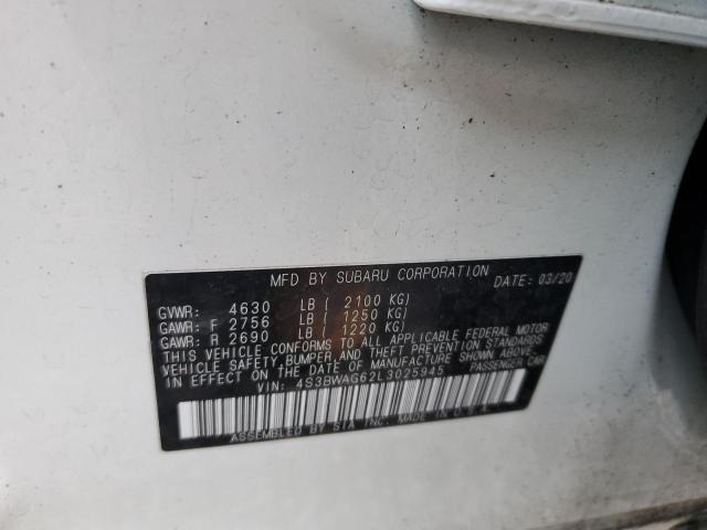 2020 SUBARU LEGACY SPO 4S3BWAG62L3025945